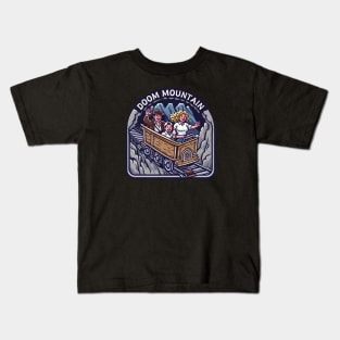 Doom Mountain Roller Coaster - Funny Kids T-Shirt